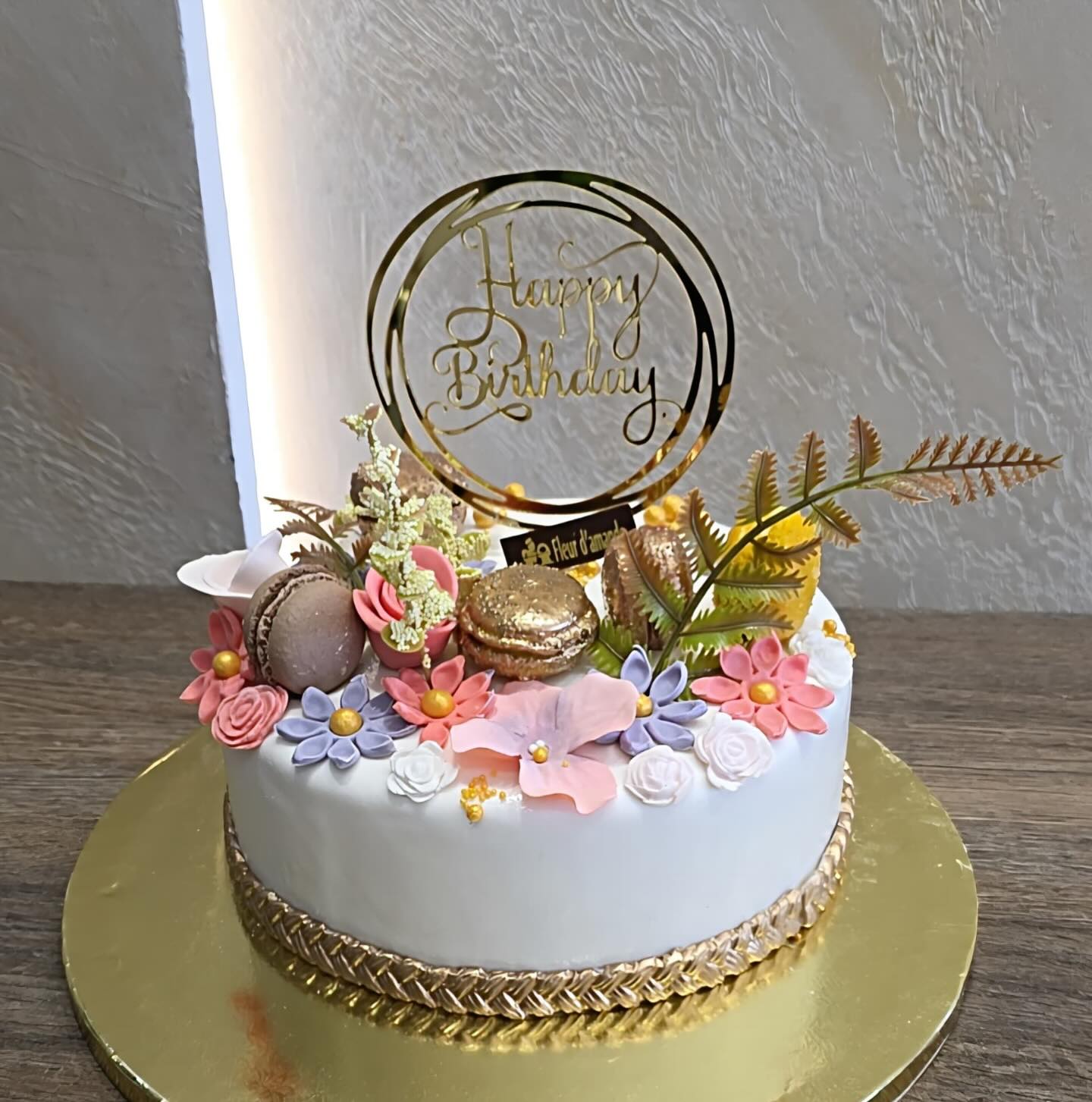 Gâteau Anniversaire Macarons